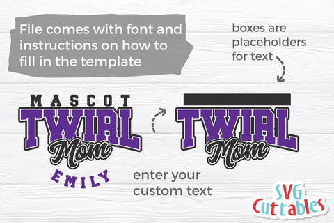 Twirl svg - Twirl Mom Template 005 - svg - eps - dxf - png - Majorette - Baton - Silhouette - Cricut - Digital Download SVG Svg Cuttables 