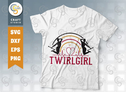 Twirler Bundle Vol-01 SVG, Twirler Sister Svg, Twirler Mom, Twirl Girl, I'm A Majorette Respect The Twirl, Livin That Twirl, Twirler Quote SVG ETC Craft 