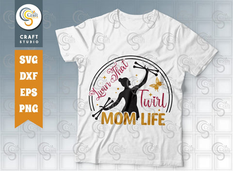 Twirler Bundle Vol-01 SVG, Twirler Sister Svg, Twirler Mom, Twirl Girl, I'm A Majorette Respect The Twirl, Livin That Twirl, Twirler Quote SVG ETC Craft 