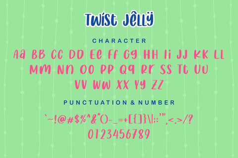 Twist Jelly Font Allouse.Studio 