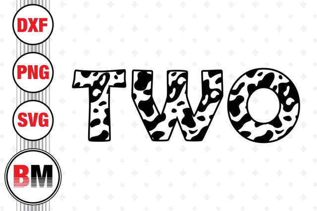Two Birthday Cow SVG, PNG, DXF Files SVG BMDesign 