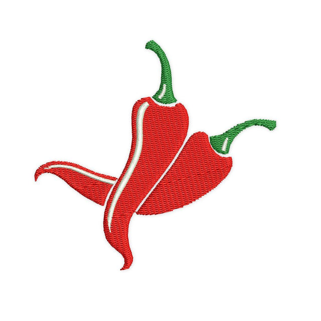 Two Chilli Peppers Embroidery design. Peppers Silhouette. Peppers mini. Pepper design. Machine Embroidery Design Embroidery/Applique DESIGNS NextEmbroidery 