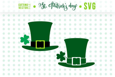 Two Leprechaun Hats SVG - St. Patrick's Day Vector SVG VectorSVGdesign 