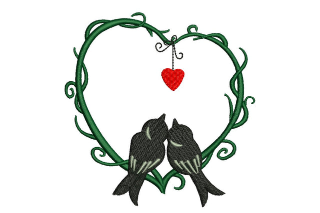Two Love Birds Embroidery Designs Embroidery/Applique DESIGNS NextEmbroidery 