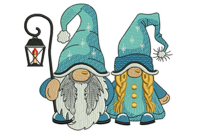 Two Winter Gnomes Embroidery Design, Christmas Embroidery Designs Embroidery/Applique DESIGNS NextEmbroidery 