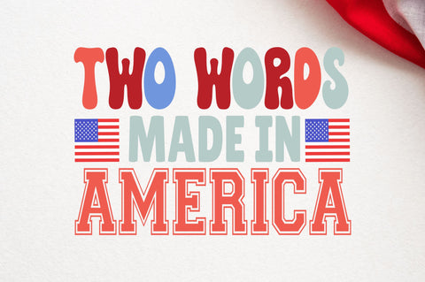 Two words made in america SVG SVG Regulrcrative 