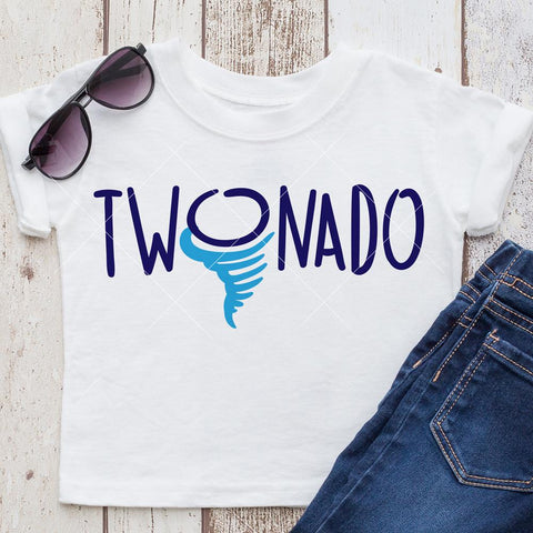Twonado - Toddler Boy second Birthday Two Years SVG Chameleon Cuttables 