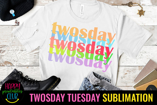 Twosday Sublimation Design- February 2-22-22 Twosday Sublimation Happy Printables Club 