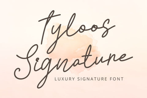 Tyloos Signature - Handwritten Font Font Attype studio 