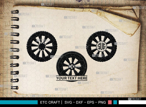 Tyre monogram, Tyre Silhouette, Tyre SVG Cut Files, Vehicle Tyre Svg, Tire Svg, Tyre Wheel Silhouette Bundle, SB00095 SVG ETC Craft 