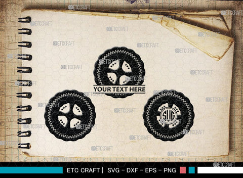 Tyre monogram, Tyre Silhouette, Tyre SVG Cut Files, Vehicle Tyre Svg, Tire Svg, Tyre Wheel Silhouette Bundle, SB00095 SVG ETC Craft 