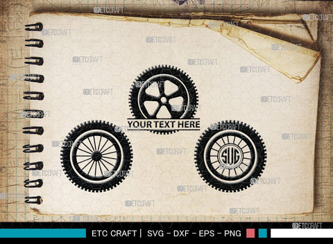 Tyre monogram, Tyre Silhouette, Tyre SVG Cut Files, Vehicle Tyre Svg, Tire Svg, Tyre Wheel Silhouette Bundle, SB00095 SVG ETC Craft 