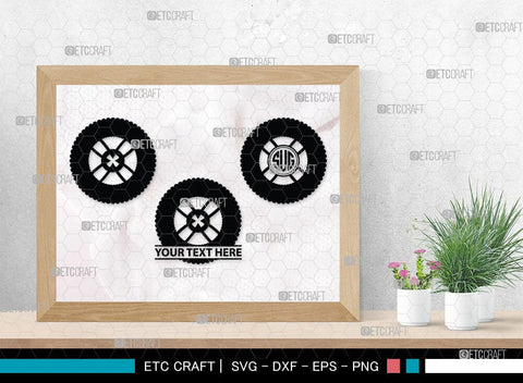 Tyre monogram, Tyre Silhouette, Tyre SVG Cut Files, Vehicle Tyre Svg, Tire Svg, Tyre Wheel Silhouette Bundle, SB00095 SVG ETC Craft 