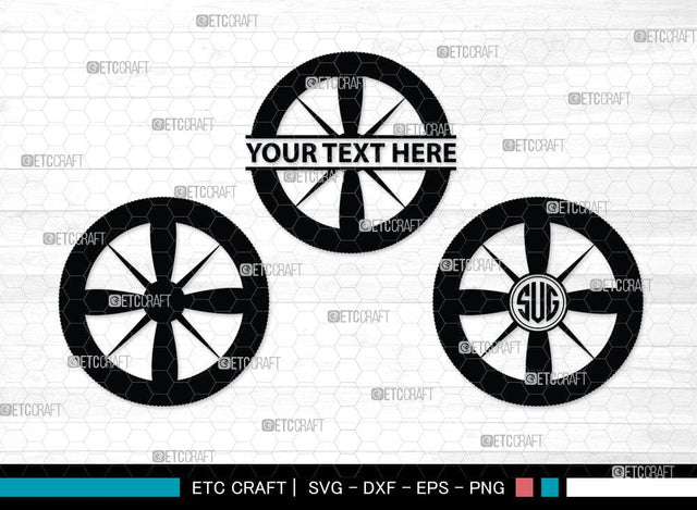 Tyre monogram, Tyre Silhouette, Tyre SVG Cut Files, Vehicle Tyre Svg, Tire Svg, Tyre Wheel Silhouette Bundle, SB00095 SVG ETC Craft 