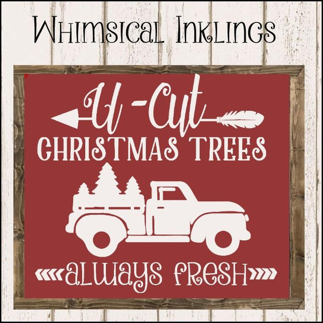 U Cut Christmas Trees SVG SVG Whimsical Inklings 