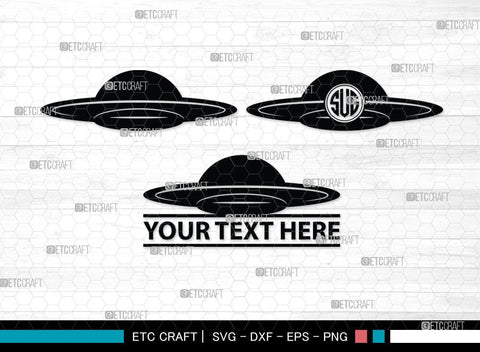 UFO Monogram, UFO Silhouette, UFO Svg, Alien Ship Svg, Flying Saucer Svg, Space Svg, Spaceship Svg, Rocket Ship Svg, SB00055 SVG ETC Craft 