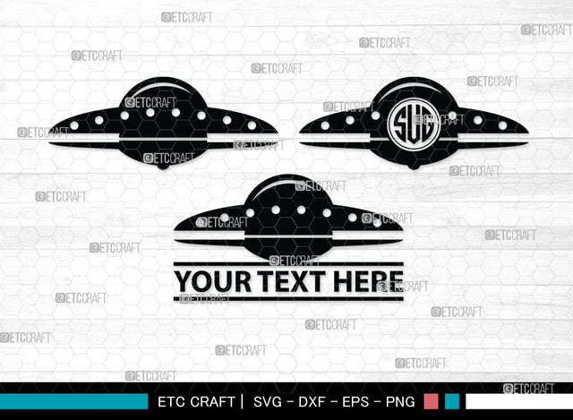 UFO Monogram, UFO Silhouette, UFO Svg, Alien Ship Svg, Flying Saucer Svg, Space Svg, Spaceship Svg, Rocket Ship Svg, SB00055 SVG ETC Craft 