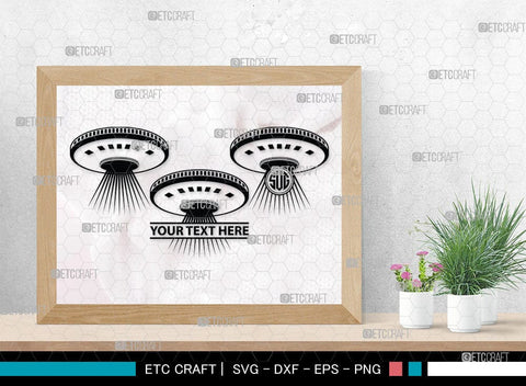 UFO Monogram, UFO Silhouette, UFO Svg, Alien Ship Svg, Flying Saucer Svg, Space Svg, Spaceship Svg, Rocket Ship Svg, SB00055 SVG ETC Craft 