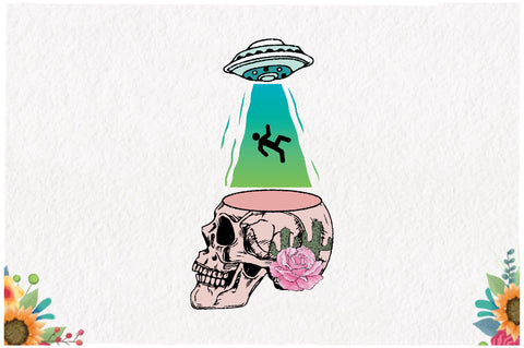 UFO Skull Sublimation Sublimation Jagonath Roy 