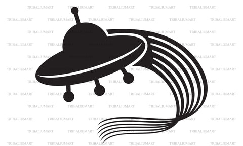 UFO spaceship SVG TribaliumArtSF 