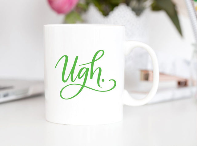 Ugh Cut File Hand Lettered SVG Cut File SVG Cursive by Camille 