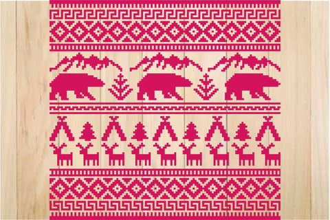 Ugly Christmas Ornament SVG, Nordic Pattern SVG Yuliya 