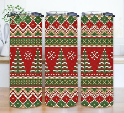 Ugly Christmas Sweater Tumbler Wrap, Christmas Sweater 20oz Tumbler Png, Christmas Tree Design Png, Merry Christmas Sublimation Png, Instant Download Sublimation AdriOP 