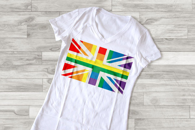UK Rainbow LGBT Pride Flag SVG Designed by Geeks 