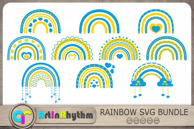 Ukraine Rainbow Svg, Ukraine Svg, Ukrain Svg Bundle, Rainbows Svg SVG Artinrhythm shop 