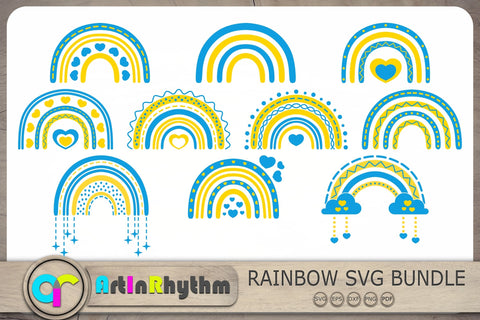 Ukraine Rainbow Svg, Ukraine Svg, Ukrain Svg Bundle, Rainbows Svg SVG Artinrhythm shop 