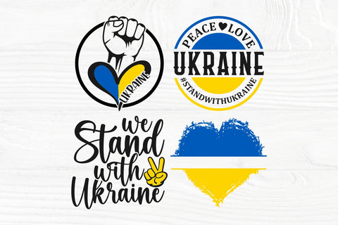Ukraine SVG Bundle | Peace love svg | Stand with Ukraine svg | Ukraine cut files SVG TonisArtStudio 
