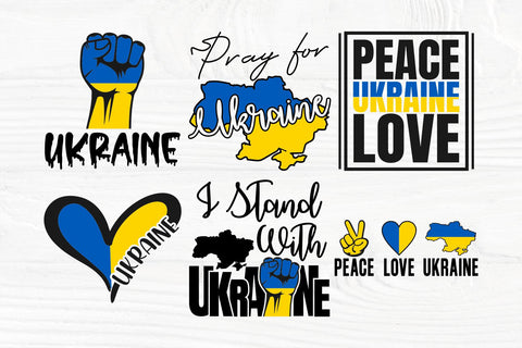 Ukraine SVG Bundle | Peace love svg | Stand with Ukraine svg | Ukraine cut files SVG TonisArtStudio 