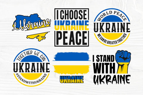 Ukraine SVG Bundle | Peace love svg | Stand with Ukraine svg | Ukraine cut files SVG TonisArtStudio 