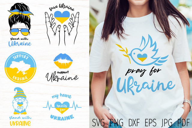 Ukraine svg bundle| stand with Ukraine| pray for Ukraine SVG Digital Rainbow Shop 