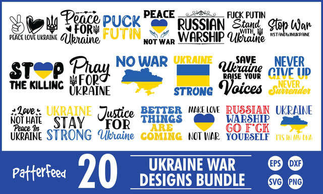 Ukraine SVG Designs Bundle SVG PatternFeed8 