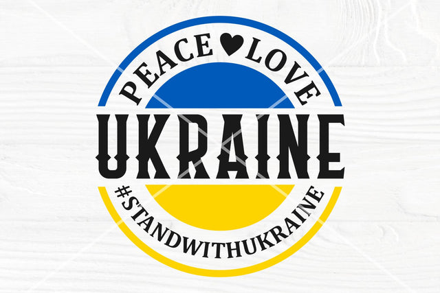 Ukraine SVG | Peace love svg | Stand with Ukraine svg | Ukraine cut file SVG TonisArtStudio 