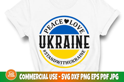 Ukraine SVG | Peace love svg | Stand with Ukraine svg | Ukraine cut file SVG TonisArtStudio 