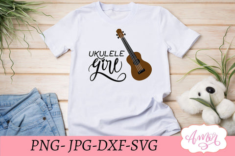 Ukulele girl SVG, ukelele svg SVG Amorclipart 