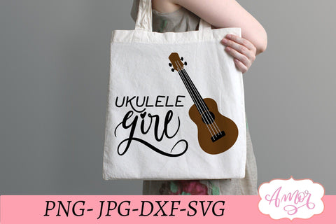 Ukulele girl SVG, ukelele svg SVG Amorclipart 