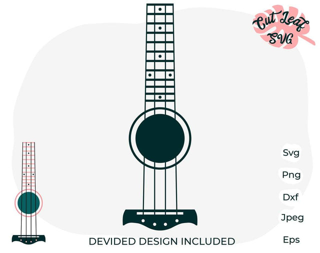 Ukulele svg for tumblers, guitar svg for tumblers, ukulele svg, guitar svg, acoustic guitar svg, music svg SVG CutLeafSvg 