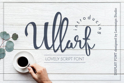 Ullarf font Font Leamsign Studio 
