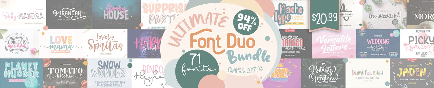 Ultimate Font Duo Bundle