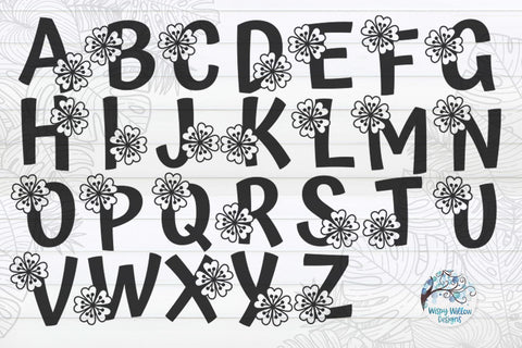 Ultimate Monogram Alphabet SVG Bundle | 10 Sets of Alphabet SVGs SVG Wispy Willow Designs 
