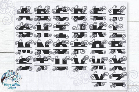 Ultimate Monogram Alphabet SVG Bundle | 10 Sets of Alphabet SVGs SVG Wispy Willow Designs 