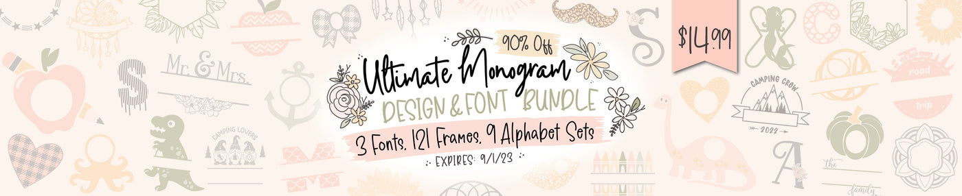 Ultimate Monogram Design & Font Bundle