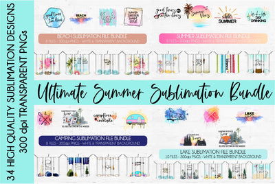 Ultimate Summer Sublimation Bundle Sublimation DIYxe Designs 