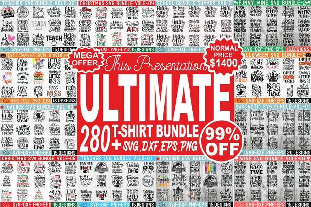 Ultimate T-shirt Svg bundle, Teacher svg bundle, Sarcastic svg bundle, Wine svg bundle, Christmas svg bundle,Back to school svg bundle,summer bundle SVG Isabella Machell 