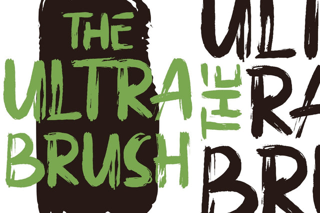 Ultra Brush Font Garisman Studio 