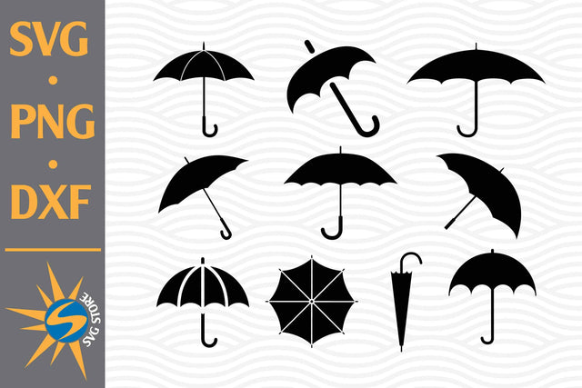 Umbrella SVG, PNG, DXF Digital Files Include SVG SVGStoreShop 