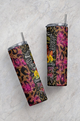 Unapologetically Dope 20oz Skinny Tumbler Sublimation, Black Lives Matter Tumbler Wrap, Leopard Afro Girl PNG Sublimation CaldwellArt 